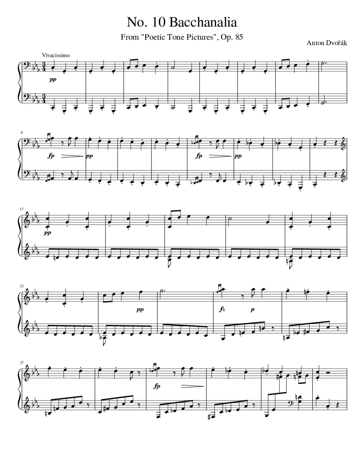 Poetic Tone Pictures Op.85 - Page 1