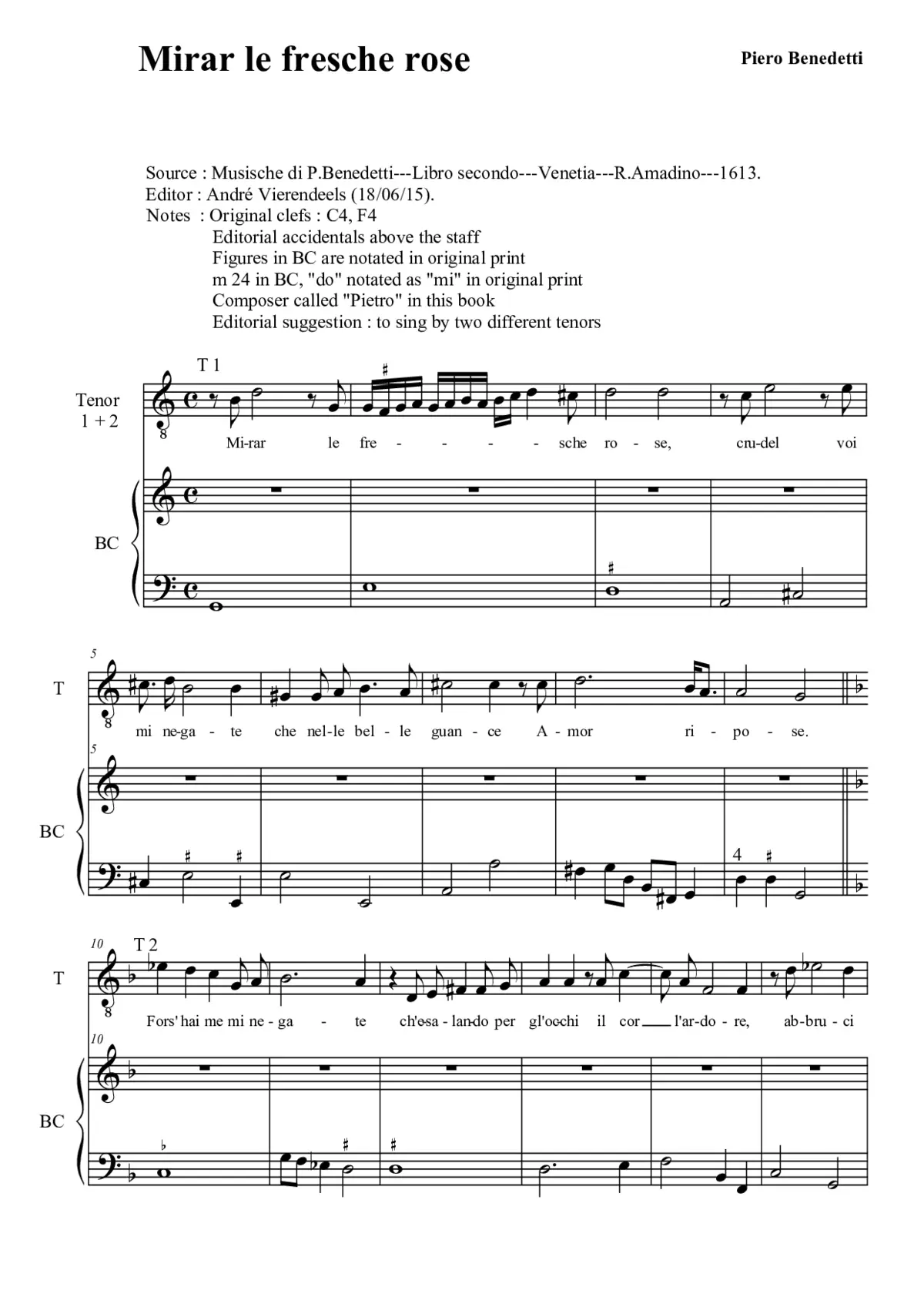 Mirar le fresche rose - Page 1