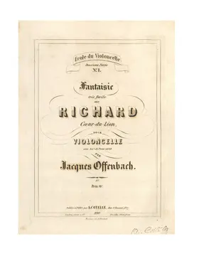 Fantaisie sur Richard coeur-du-lion