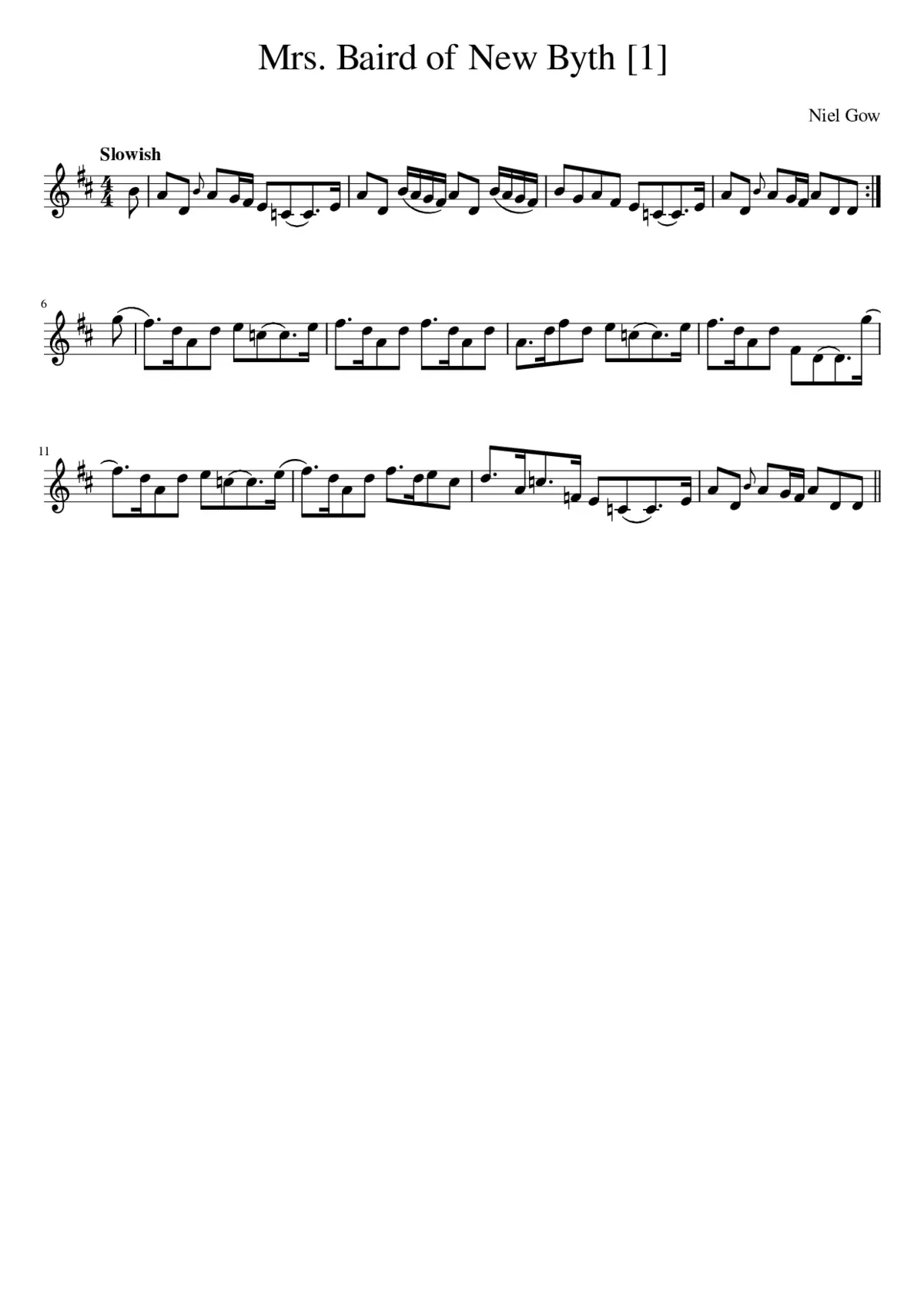 Mrs. Baird of New Byth - Page 1