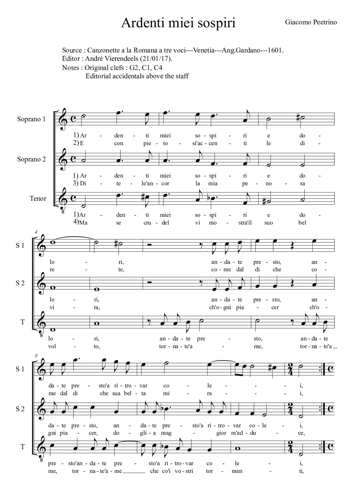 Ardenti miei sospiri - Page 1