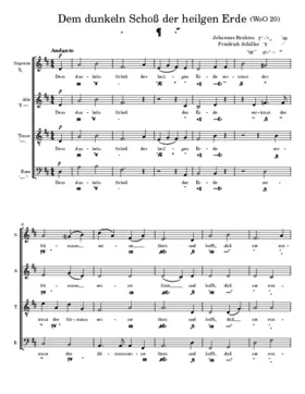 Dem dunkeln Schoss der heilgen Erde, WoO 20