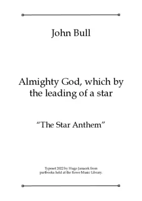 Almighty God, which by the leading of a star