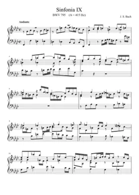 Sinfonia in F minor BWV 795