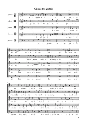 Agimus tibi gratias a 5 (I)