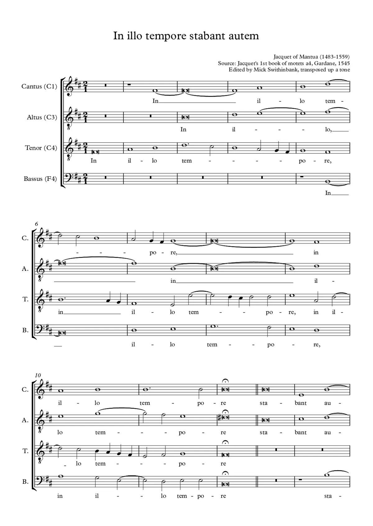 In illo tempore stabant autem - Page 1