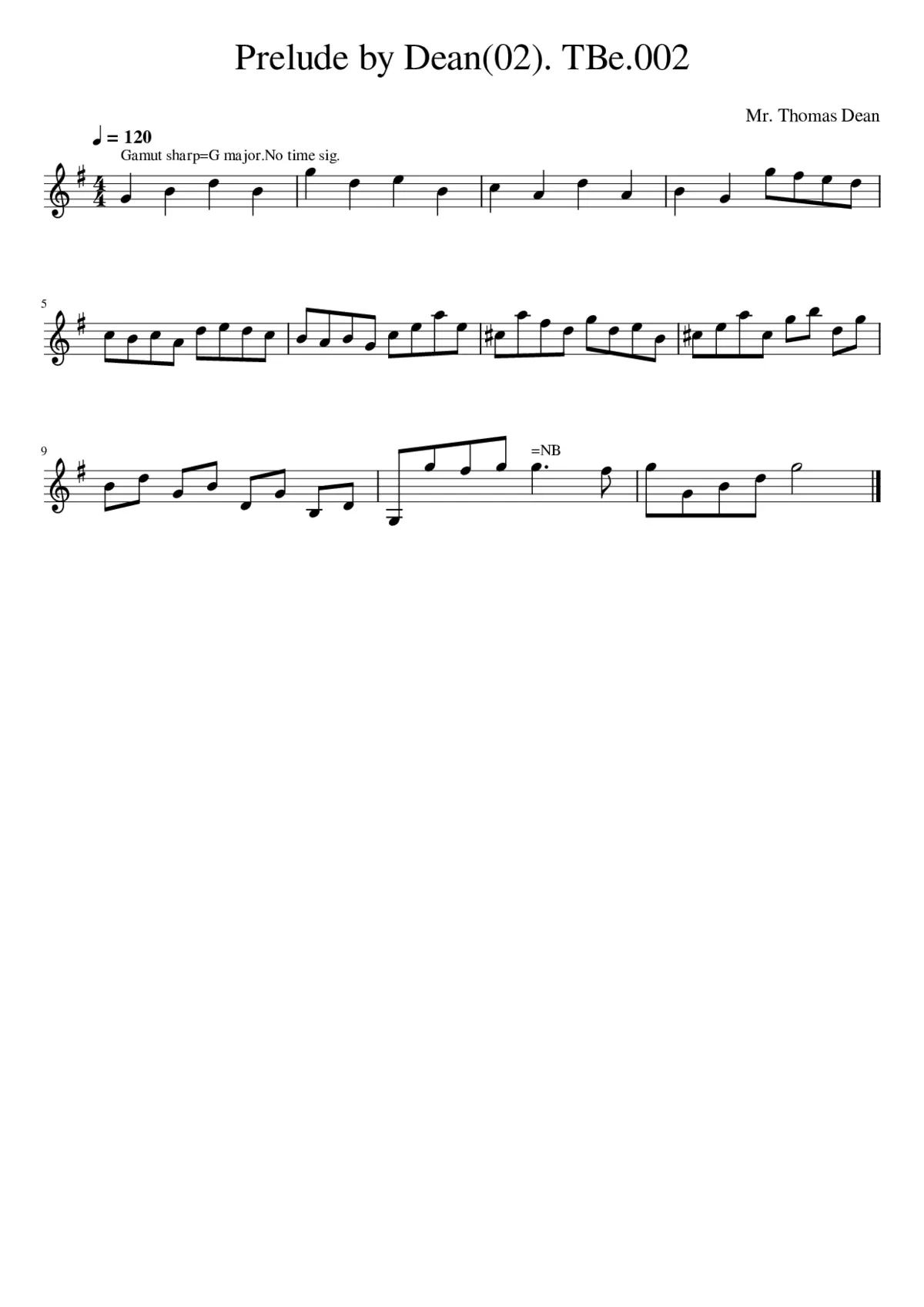 Prelude by Dean(02). TBe.002 - Page 1