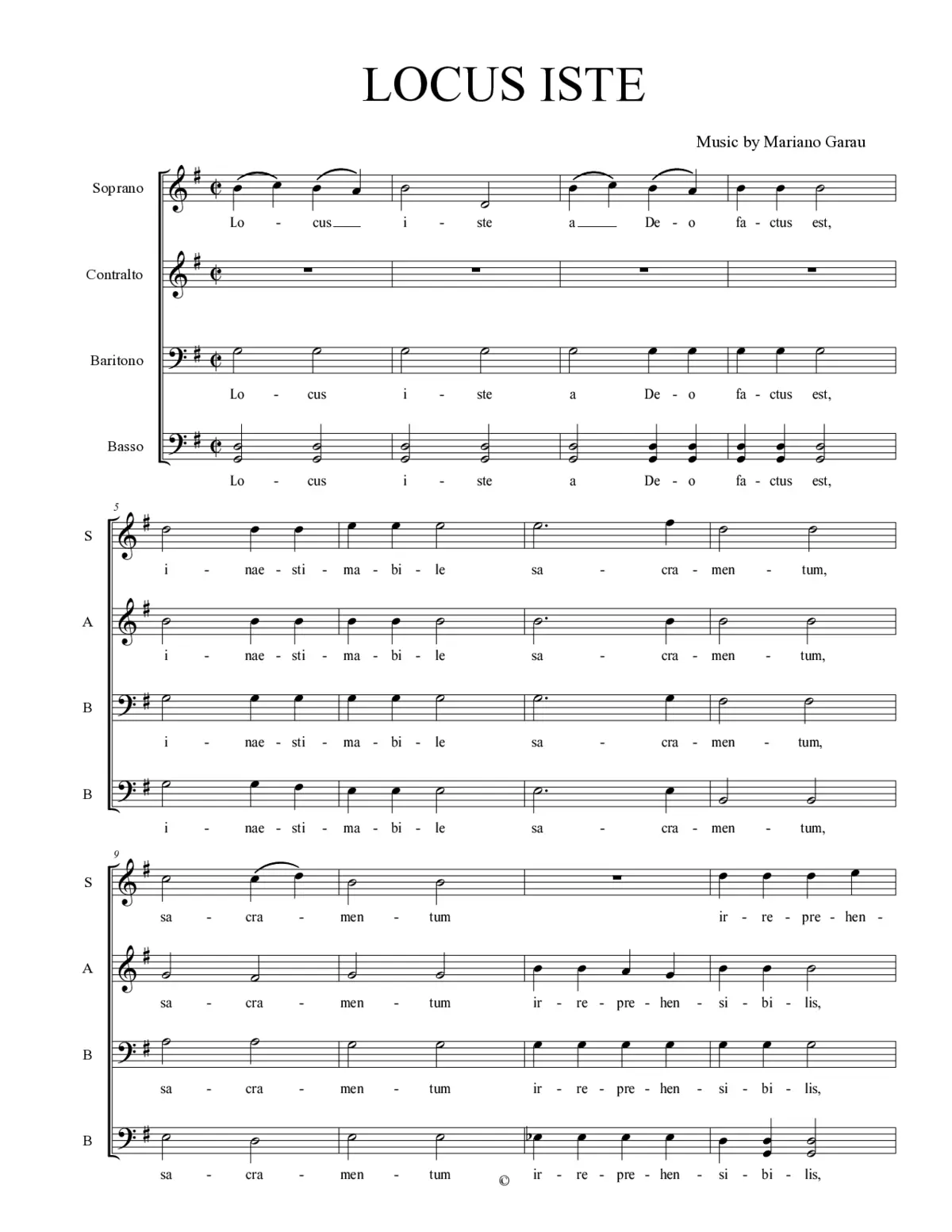 Locus iste - Page 1