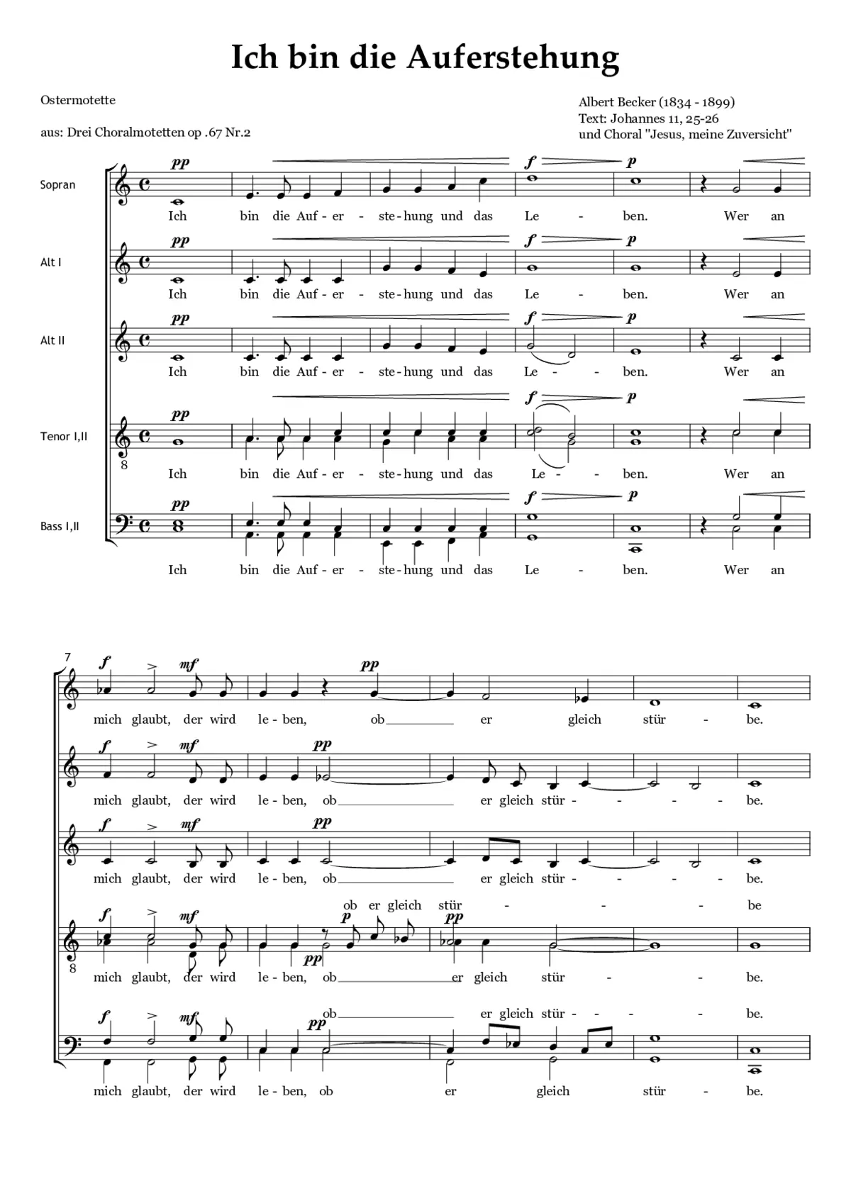 Ich bin die Auferstehung - Page 1