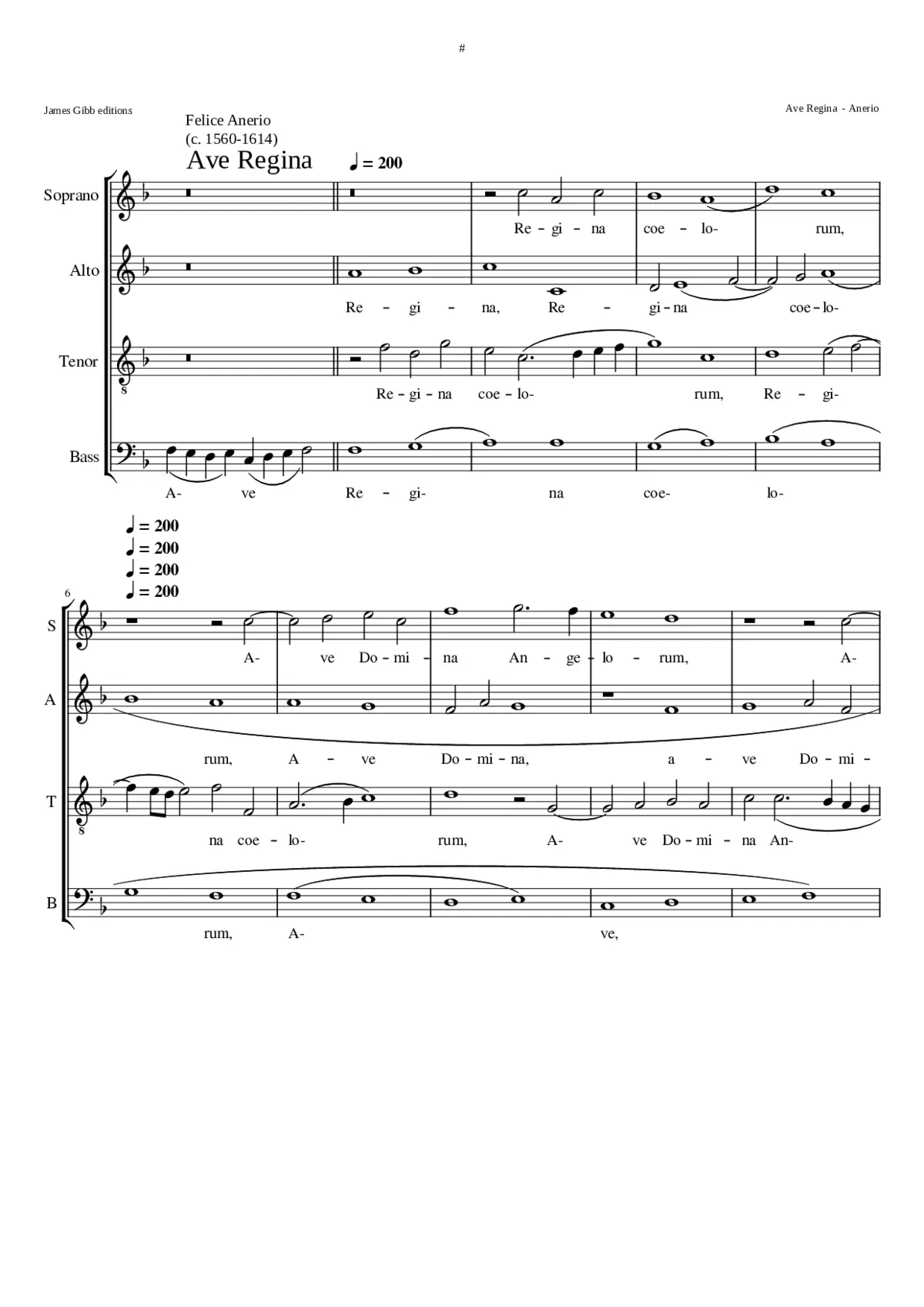 Ave Regina coelorum - Page 1