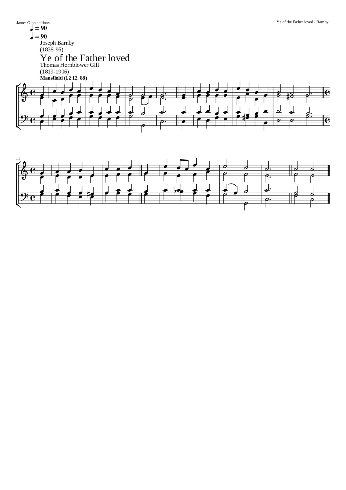 Ye of the father loved - Page 1