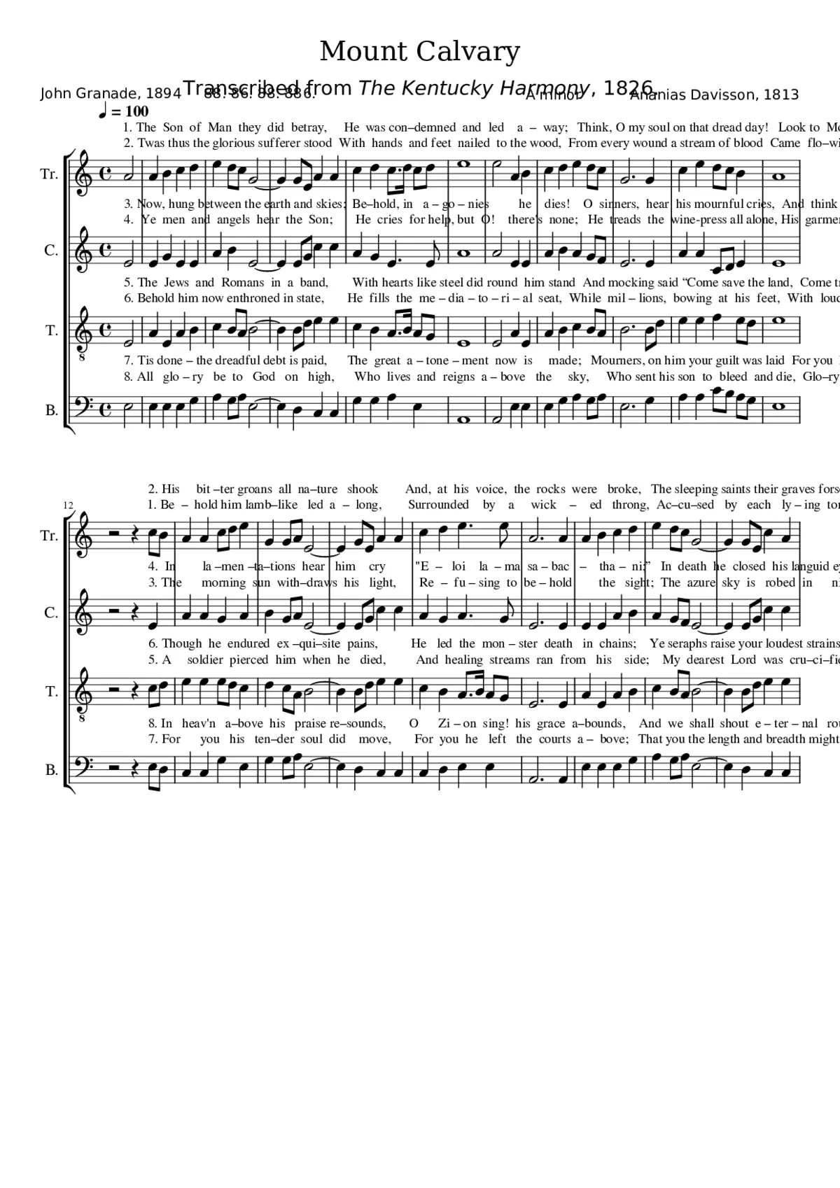 Mount Calvary - Page 1