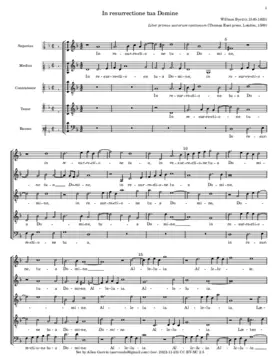 In resurrectione tua