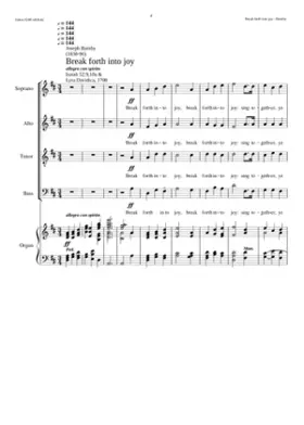 Break Forth into Joy