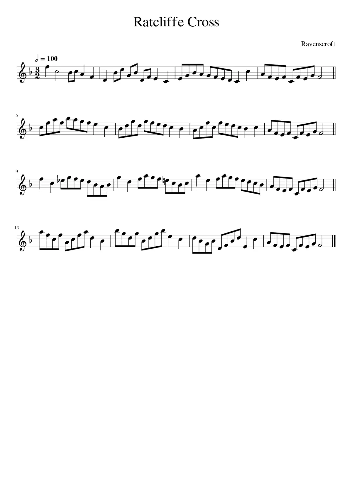 Ratcliffe Cross - Page 1