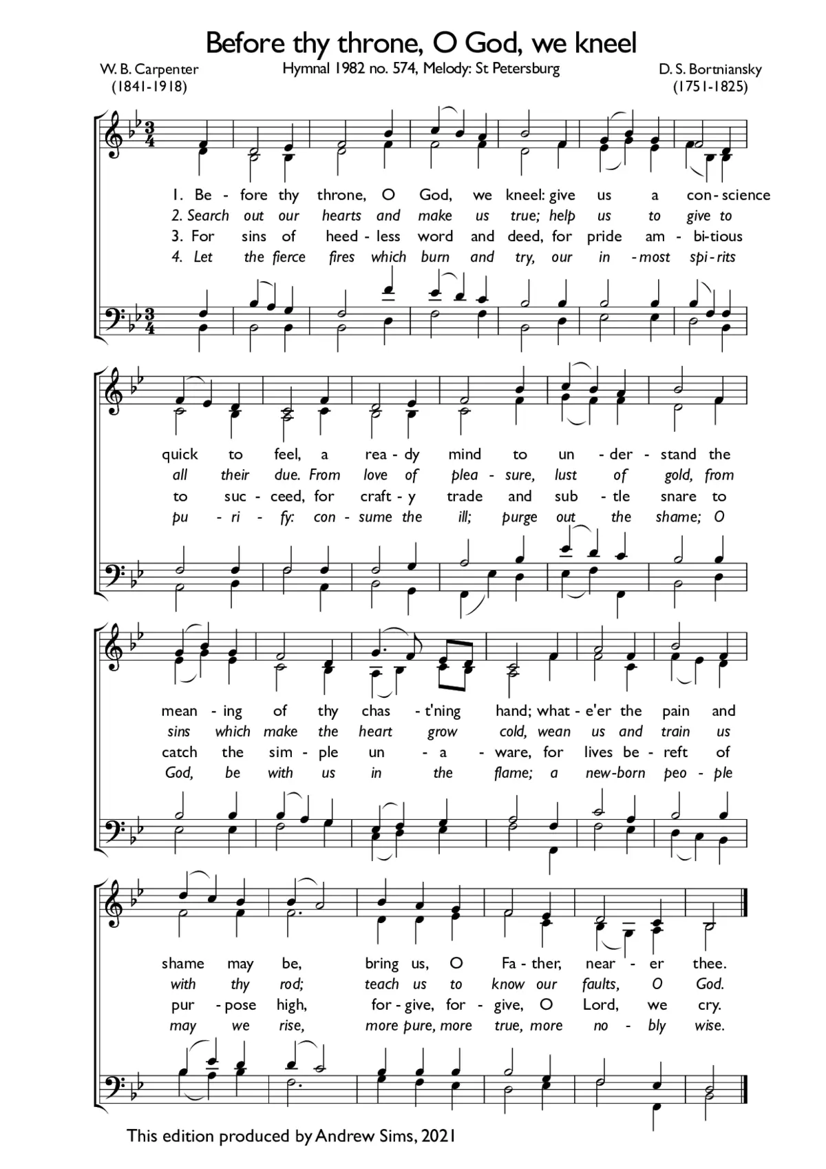 Before thy throne, O God, we kneel - Page 1