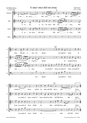 A satyr once did run away