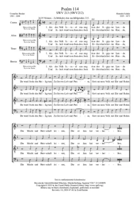 Als das Volk Israel auszog, SWV 212