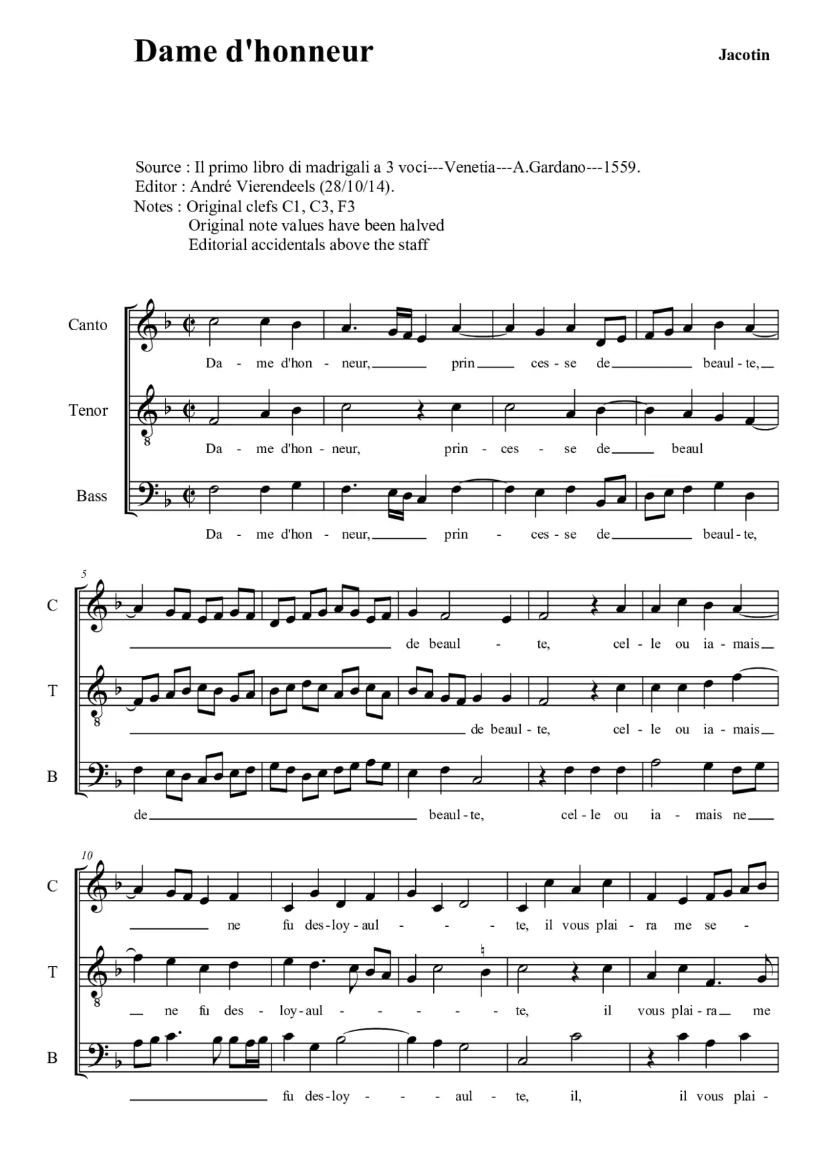 Dame d'honneur - Page 1
