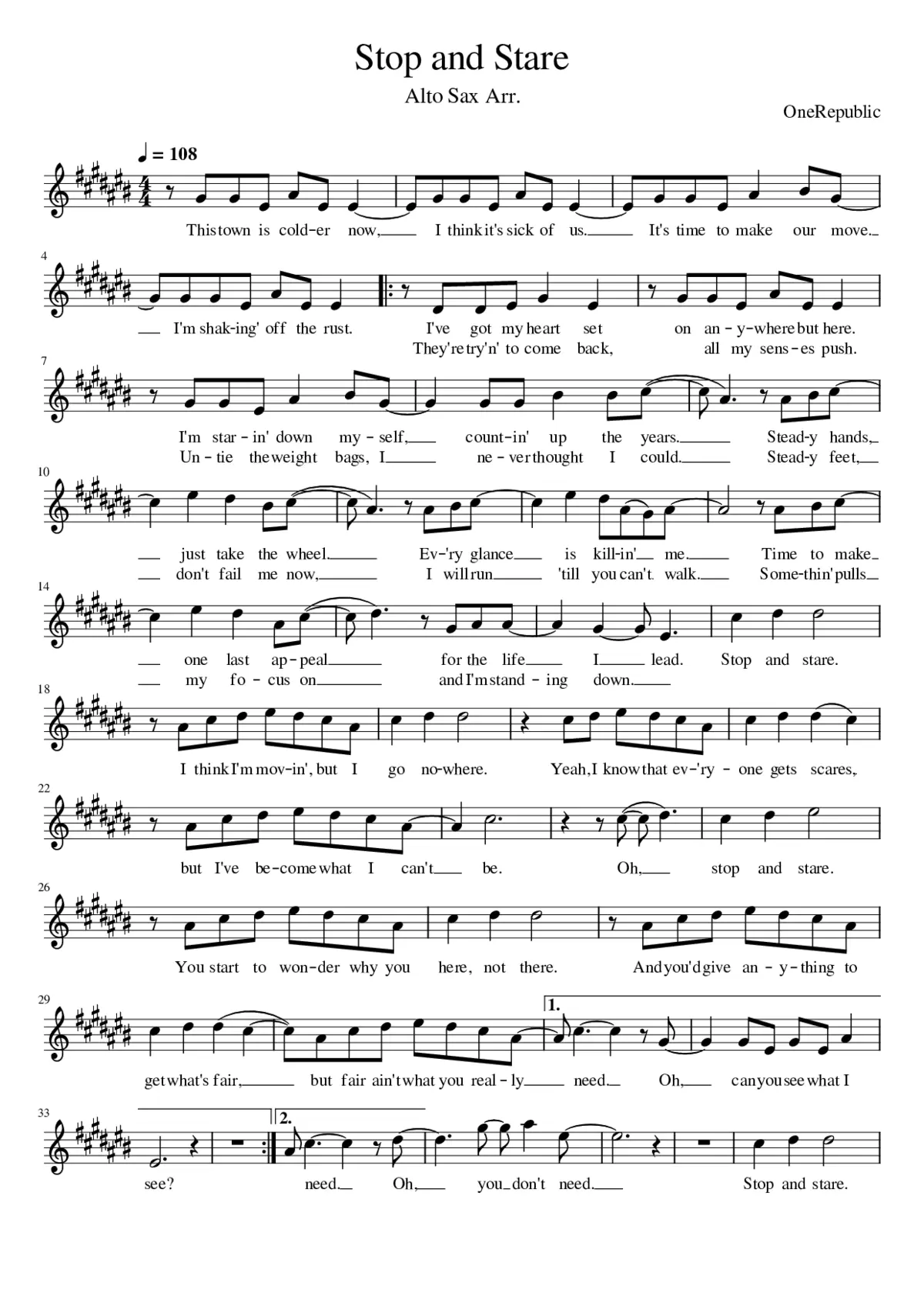 stop and stare - Page 1