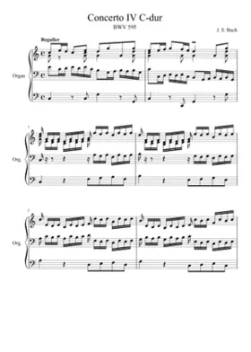 Organ Concerto in C major BWV 595