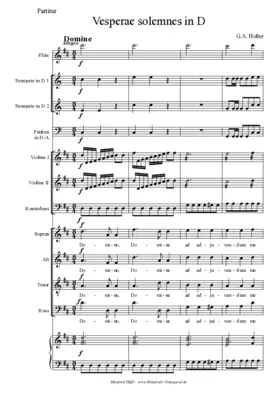 Vesperae Solemnes in D