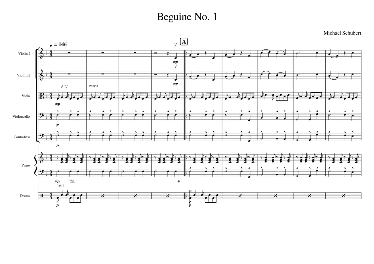 Beguine No 1 - Page 1