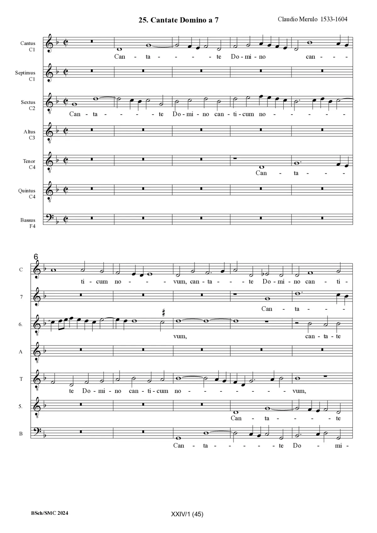 Cantate Domino - Page 1