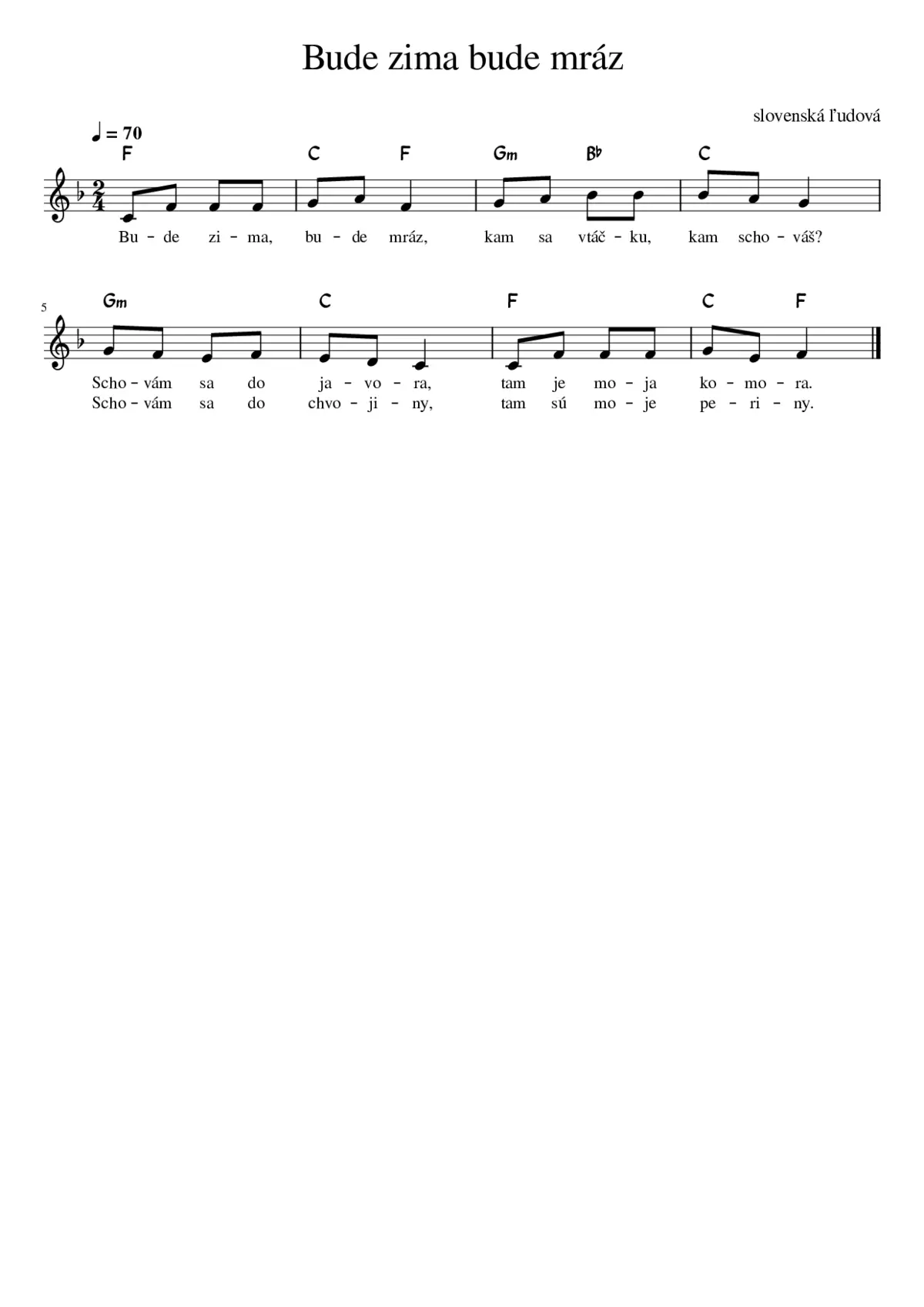 Bude zima bude mráz - Page 1