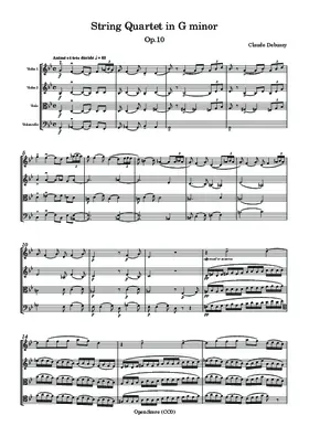 String Quartet in G minor, Op.10