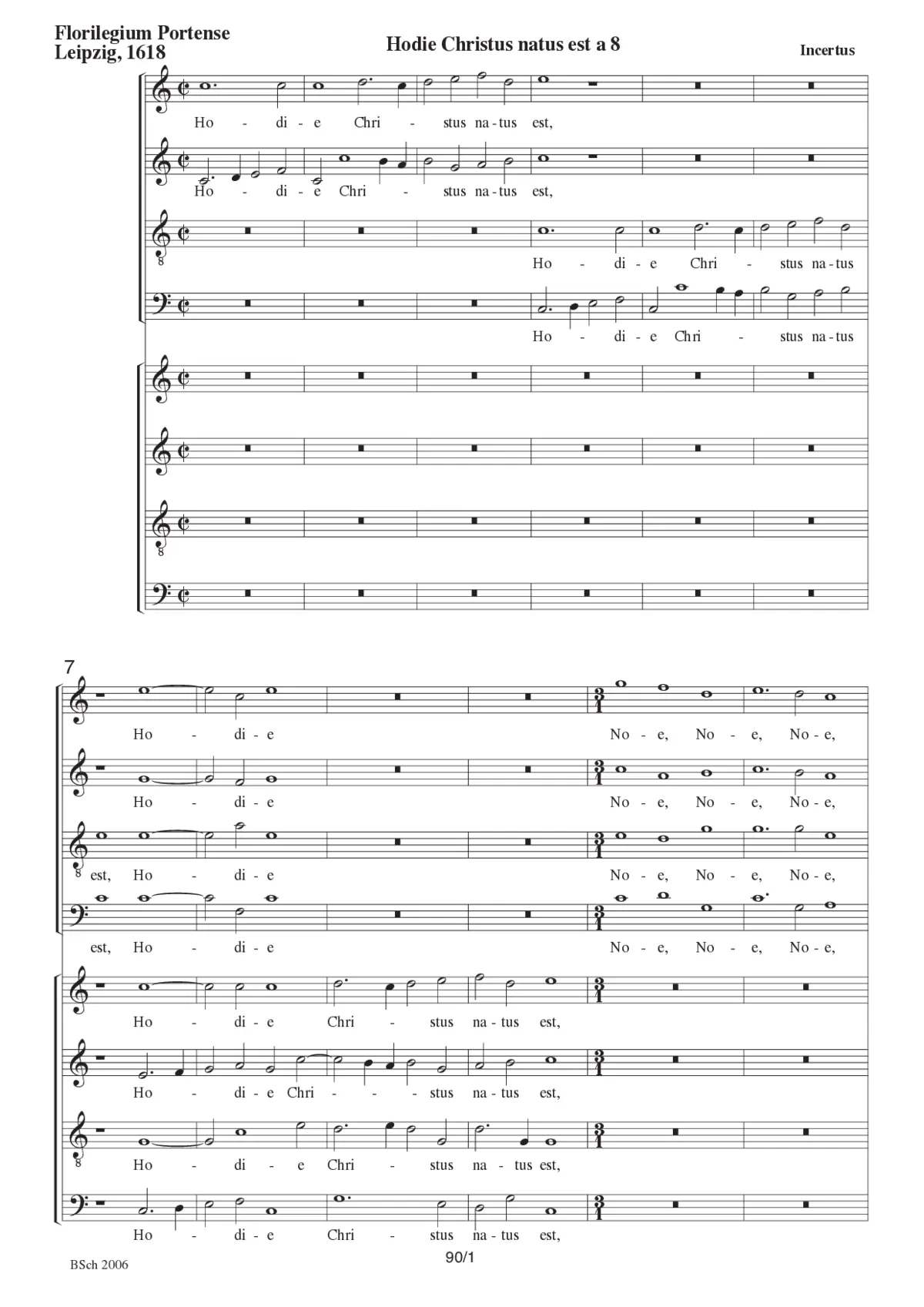Hodie Christus natus est - Page 1