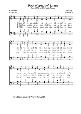 Rock of ages, cleft for me