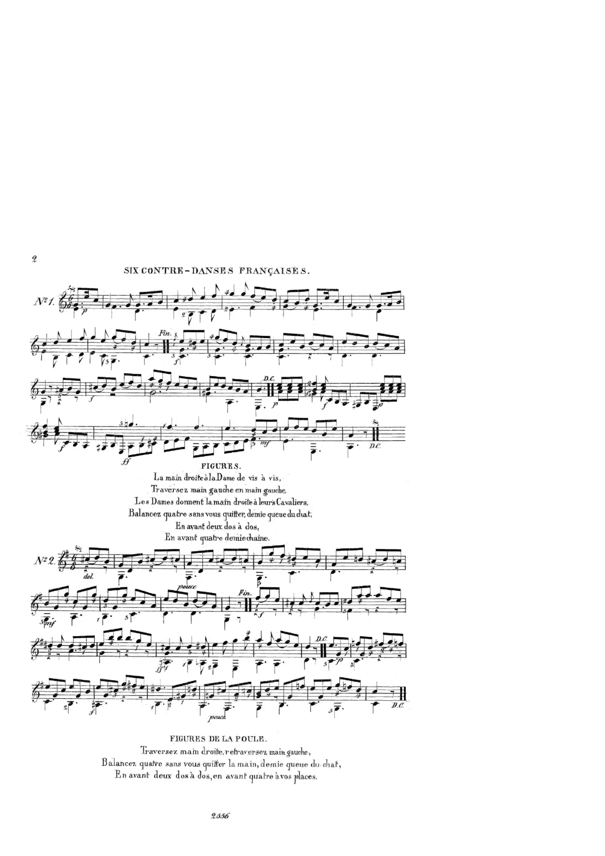 Etrennes aux Amateurs, ou, Nouveau Recueil de Six Contredances Francaises, Six Valses et Trois Airs Varies - Page 1