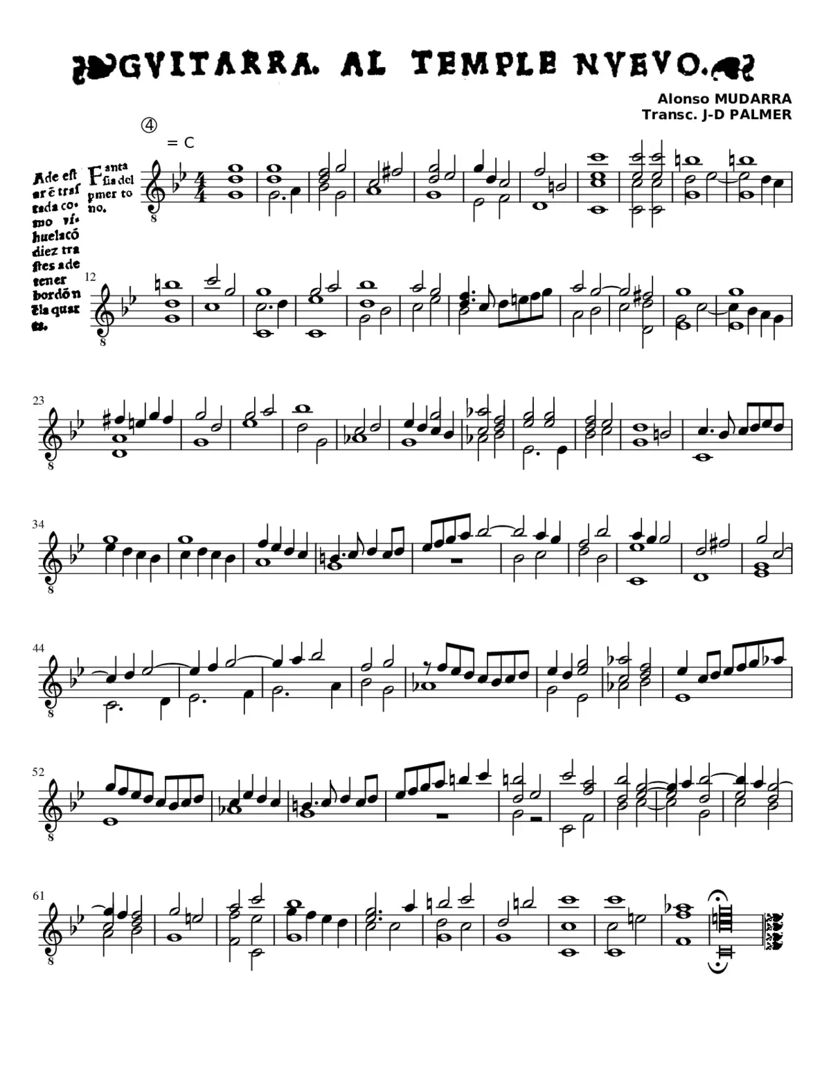 Mudarra guitarra en el temple nuovo - Page 1