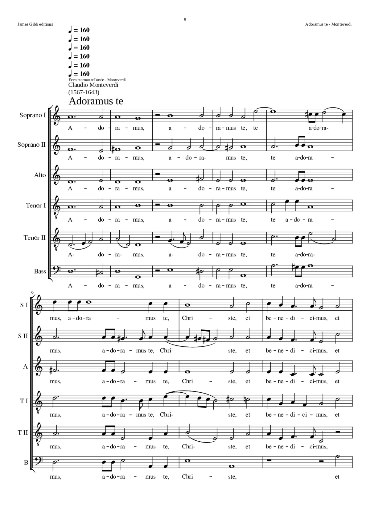 Adoramus te Christe - Page 1