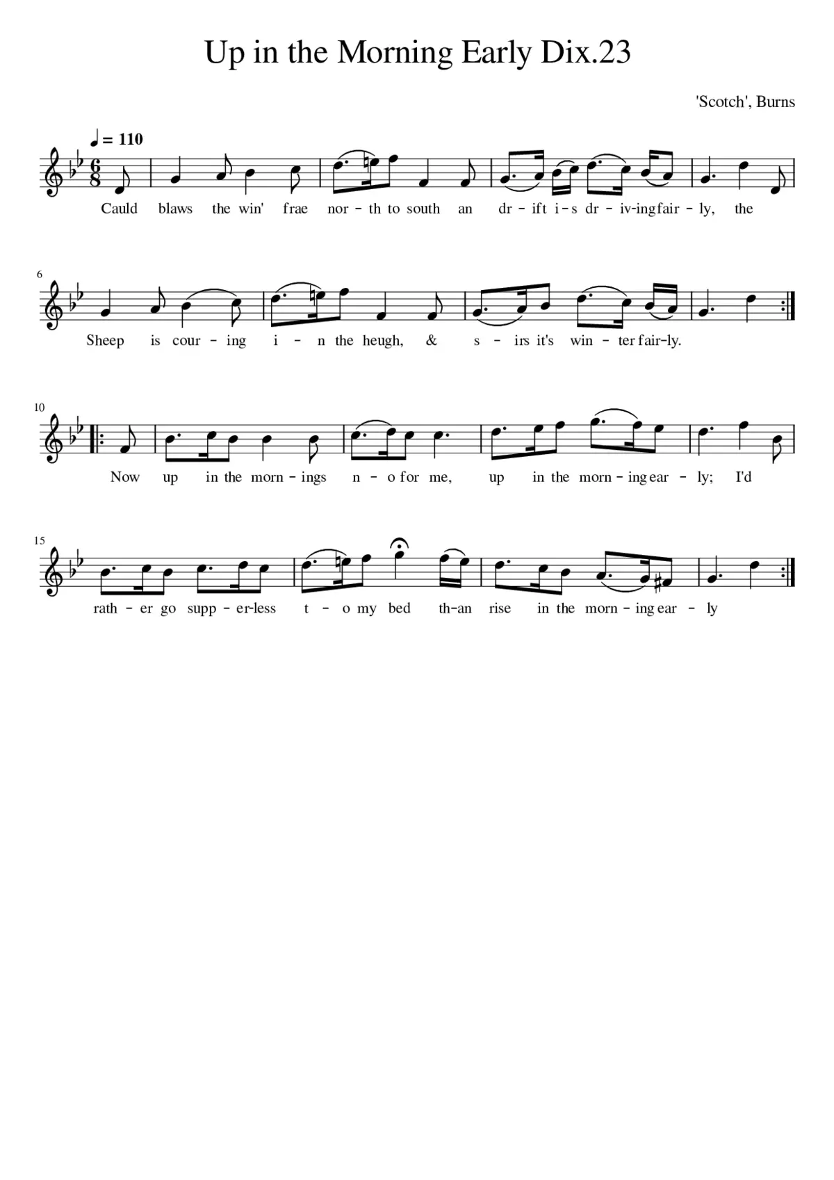 Up in the Morning Early Dix.23 - Page 1