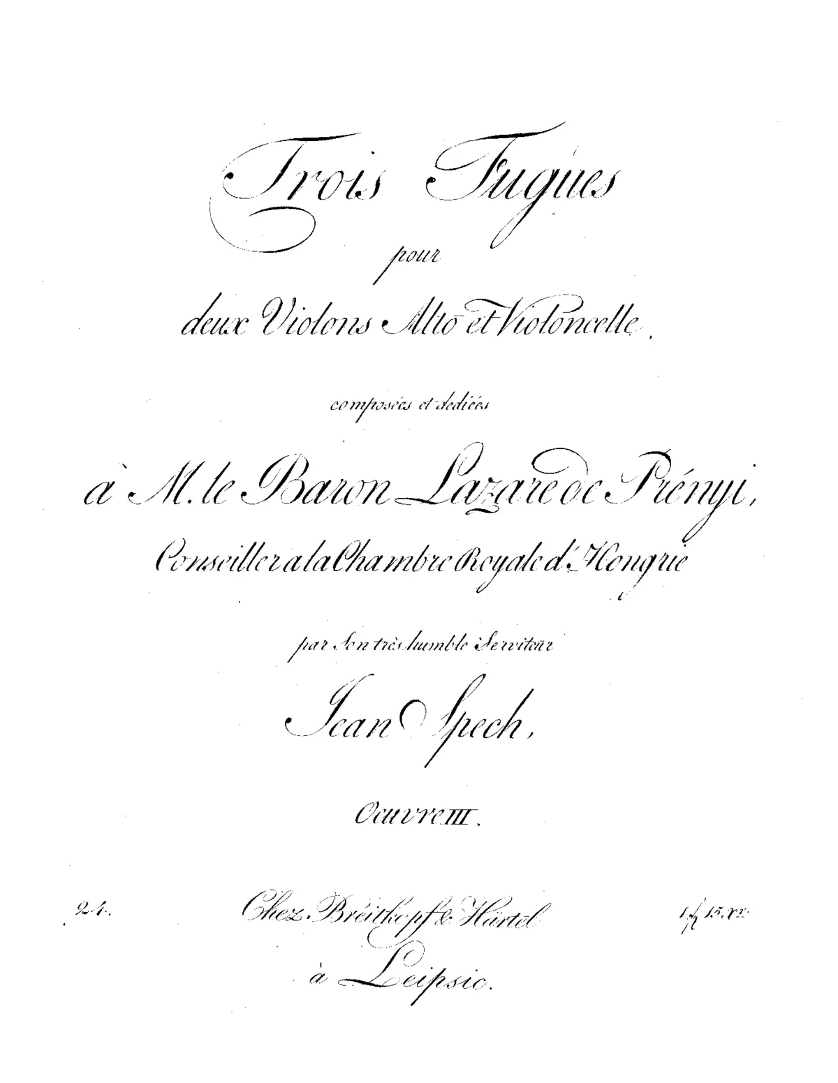 3 Fugues - Page 1