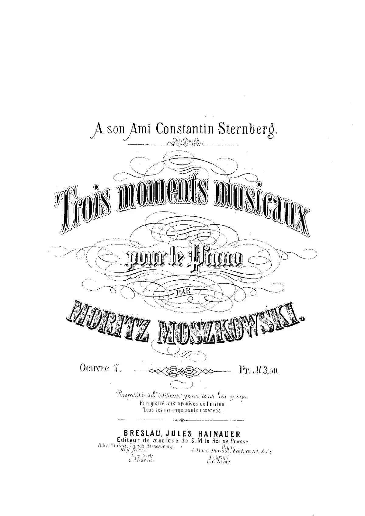 3 Moments musicaux - Page 1