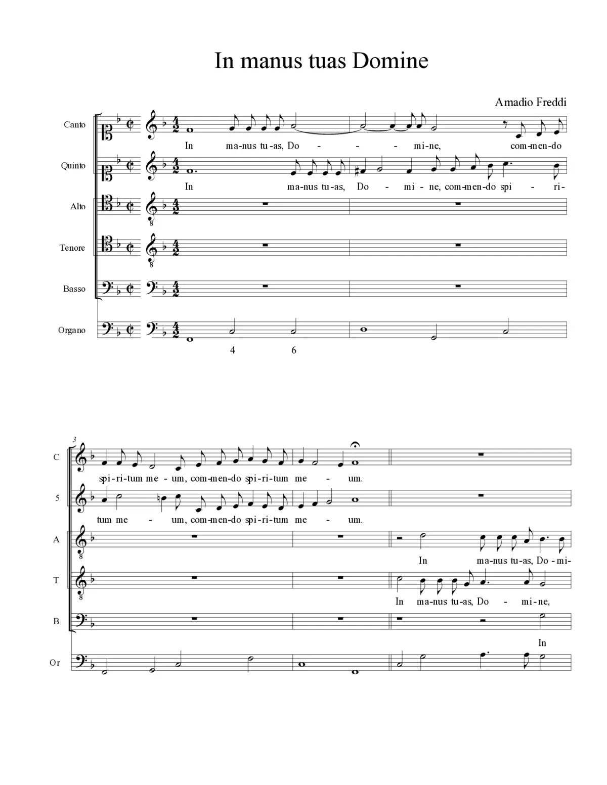 In manus tuas Domine - Page 1