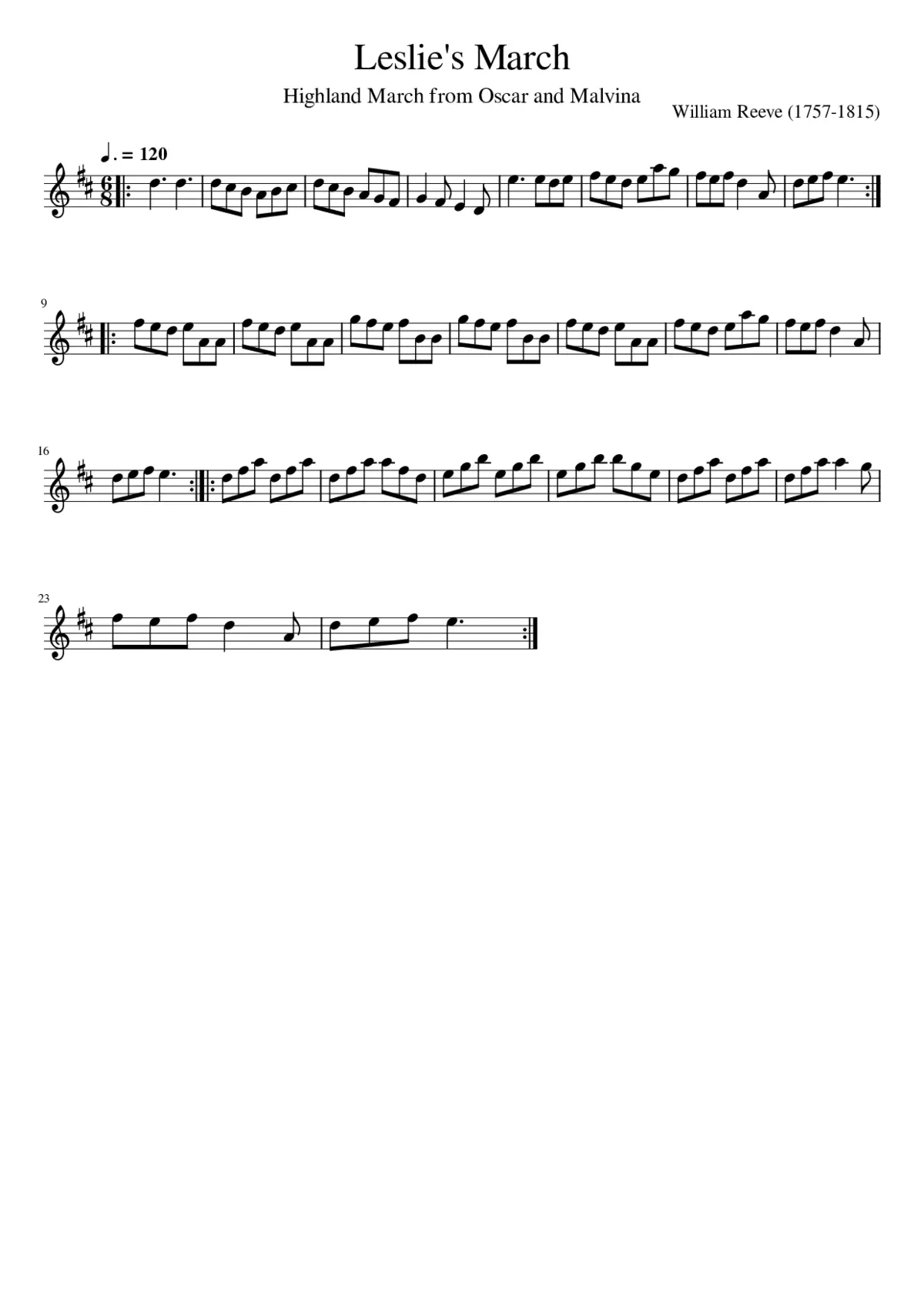 Leslie's March - Page 1