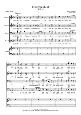 Trösterin Musik, WAB 88