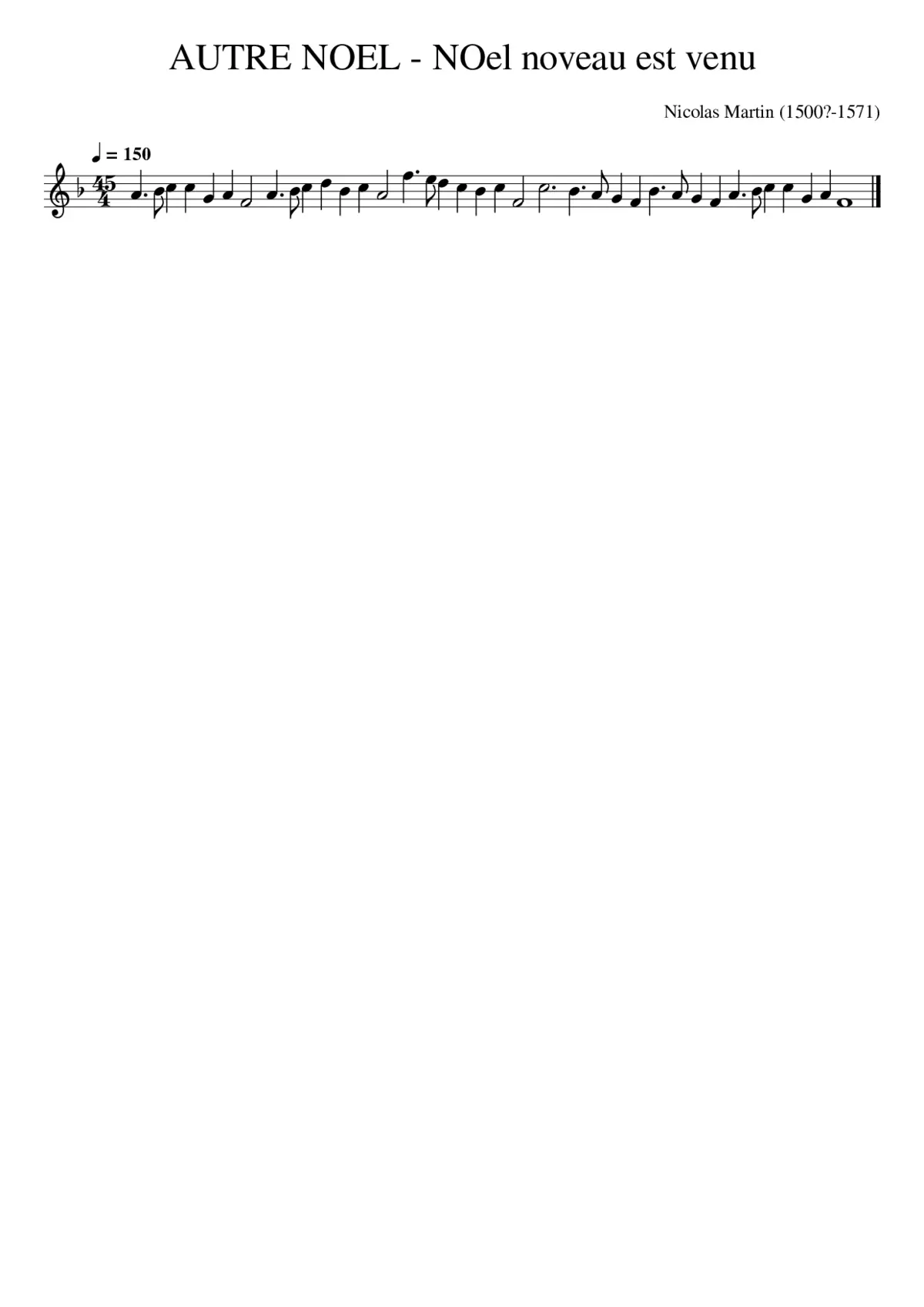 AUTRE NOEL - NOel noveau est venu - Page 1