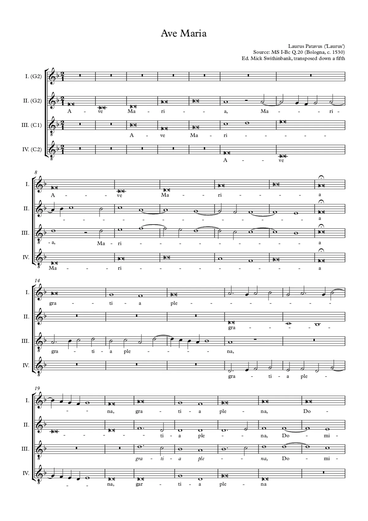 Ave Maria - Page 1
