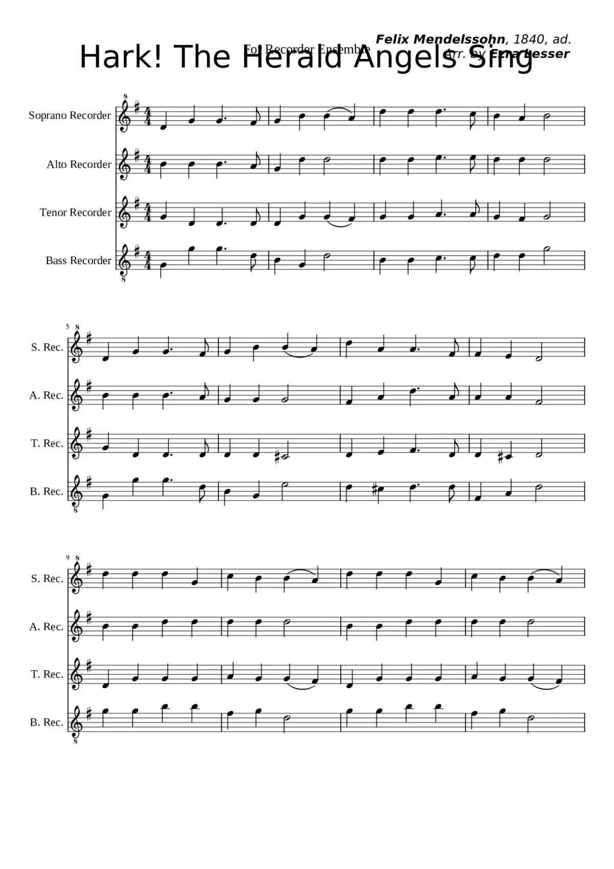 Hark the Herald Angels Sing - Page 1