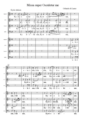 Missa super "Osculetur me"
