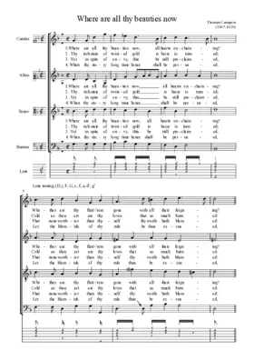 Where are all thy beauties now