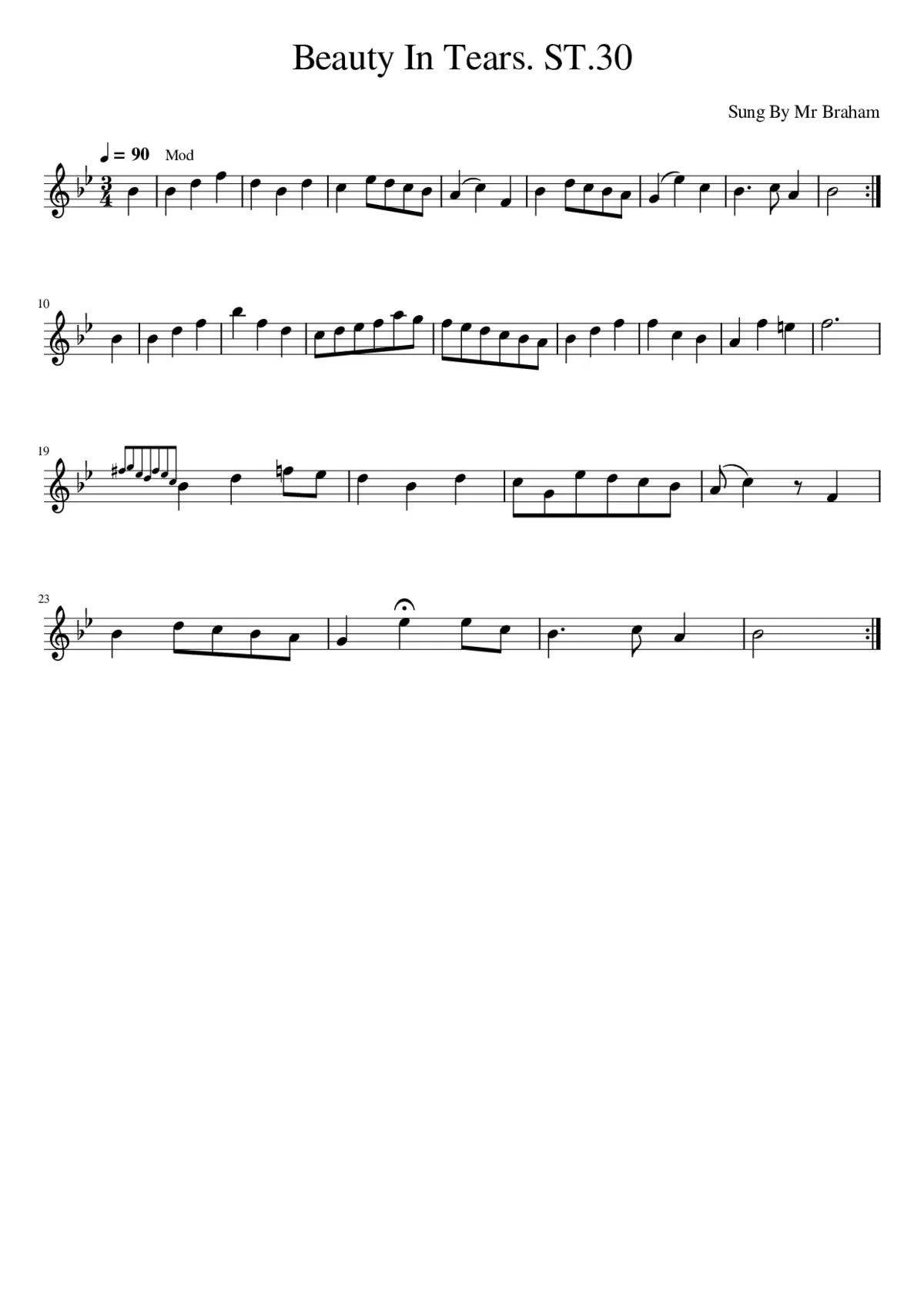 Beauty In Tears. ST.30 - Page 1