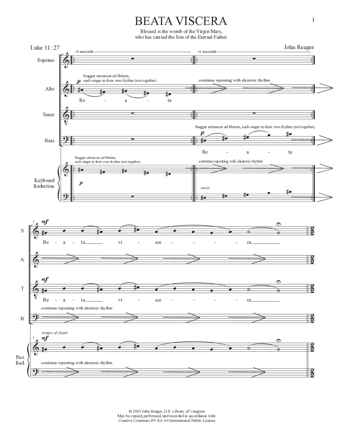 Beata viscera - Page 1