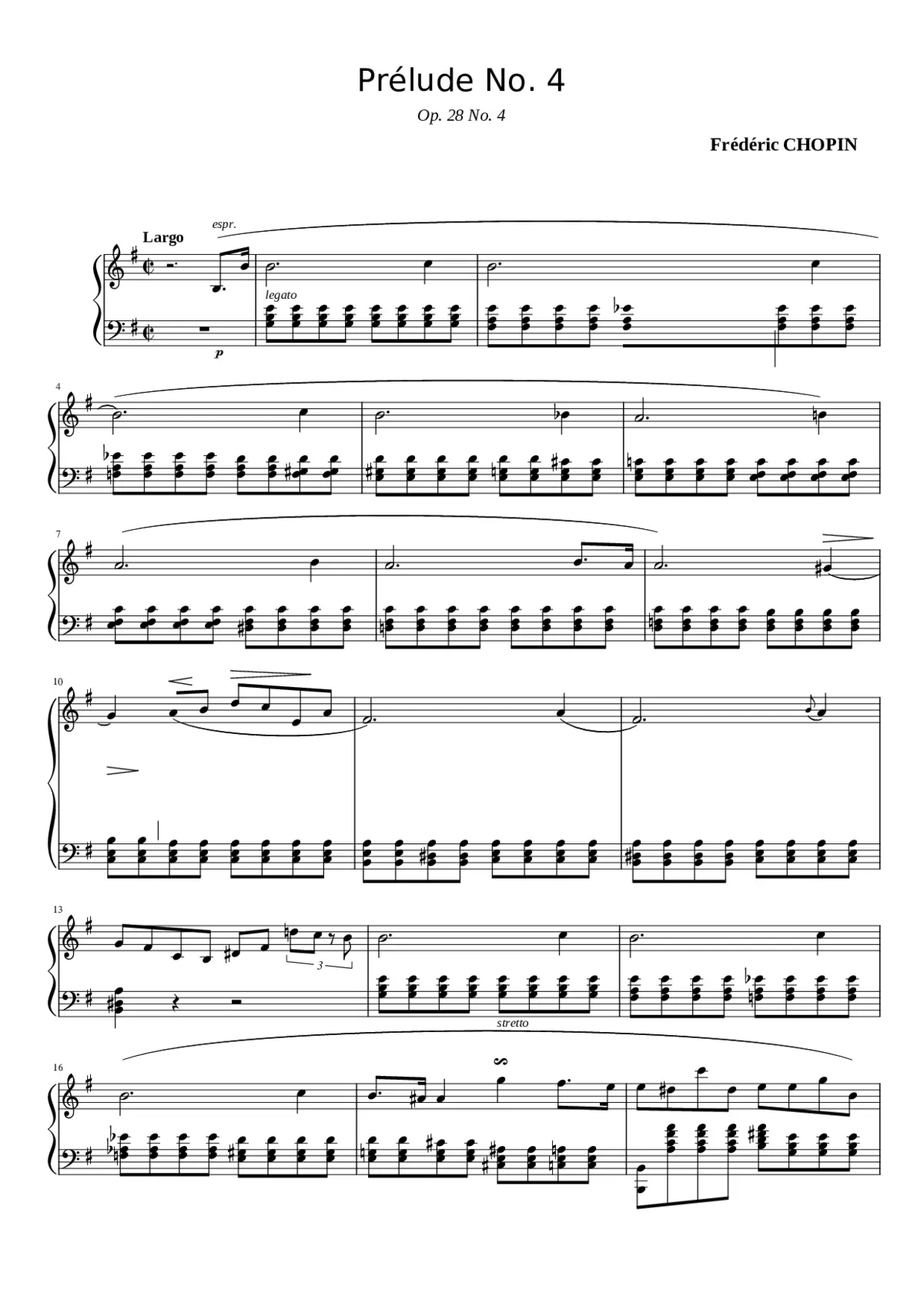 Preludes Op.28 - Page 1