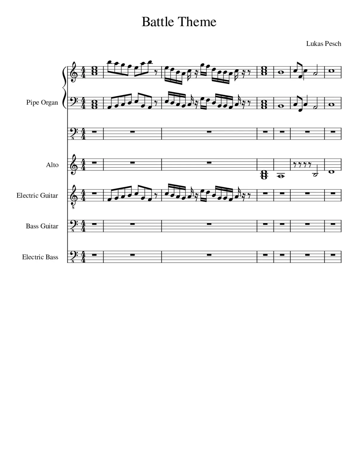 Battle Theme - Page 1